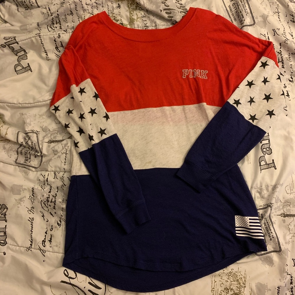 Pink 4th of July ‘Merica Long Sleeve Shirt
